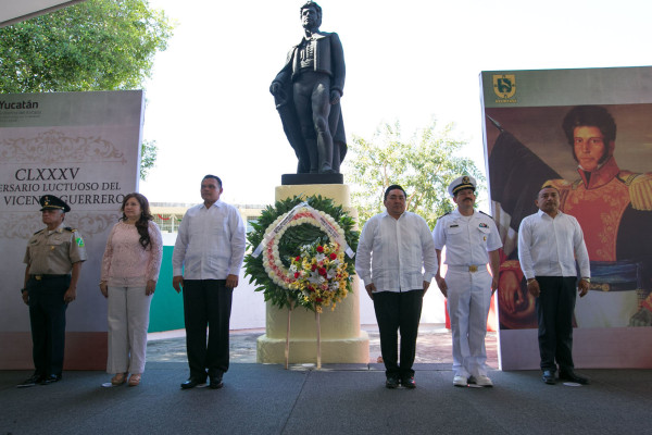 Conmemoran 185 aniversario luctuoso del general Vicente Guerrero.