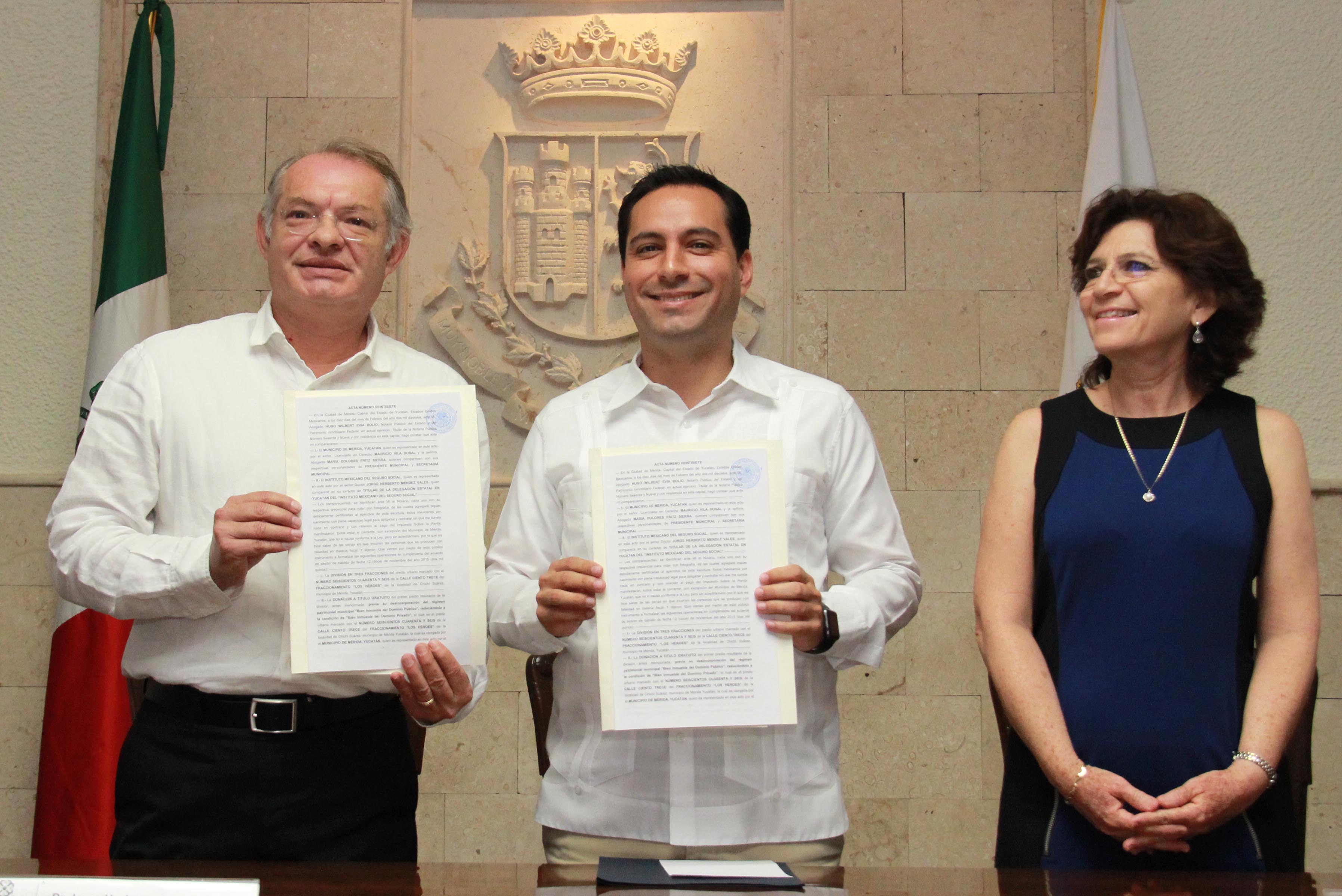 Entregan terreno para construir clínica del IMSS en Los Héroes