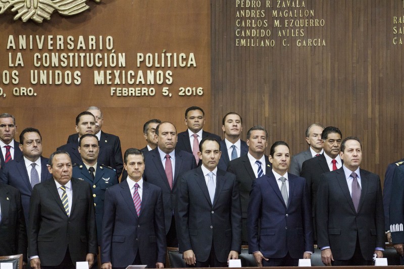 Acude Rolando Zapata al 99 aniversario de la promulgación de la Carta Magna