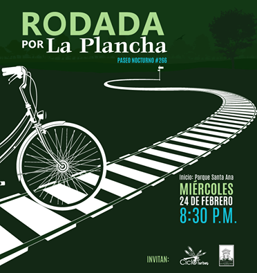 Pedalean por la construcción de un parque en la Plancha