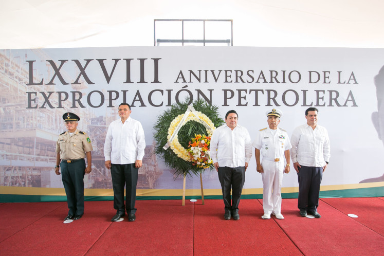 Conmemoran aniversario 78 de la Expropiación Petrolera.