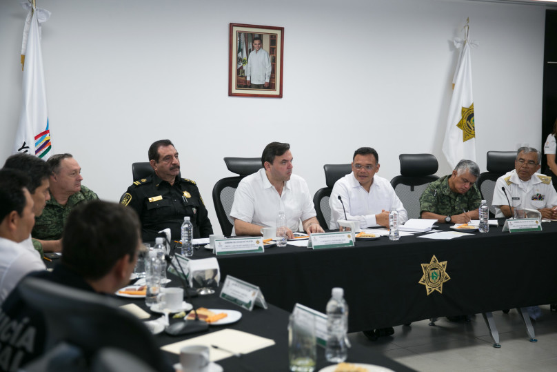 Acuerdan autoridades reforzar seguridad en todo el territorio estatal