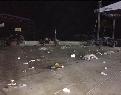 Turistas dejan como un chiquero el malecón de Progreso