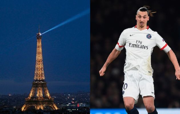 Nueva polémica de Zlatan Ibrahimovic: se pelea con la Torre Eiffel