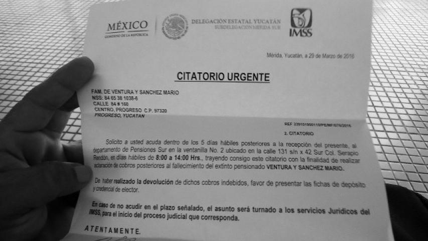 El IMSS ‘mata’ a líder de pensionados y jubilados