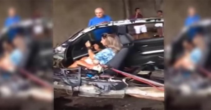 Video: Se maquilló junto al cadáver destrozado de su novio