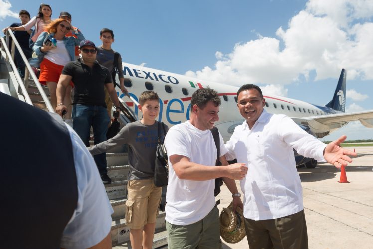 Aeroméxico presenta vuelo de Mérida con Guadalajara y Monterrey.