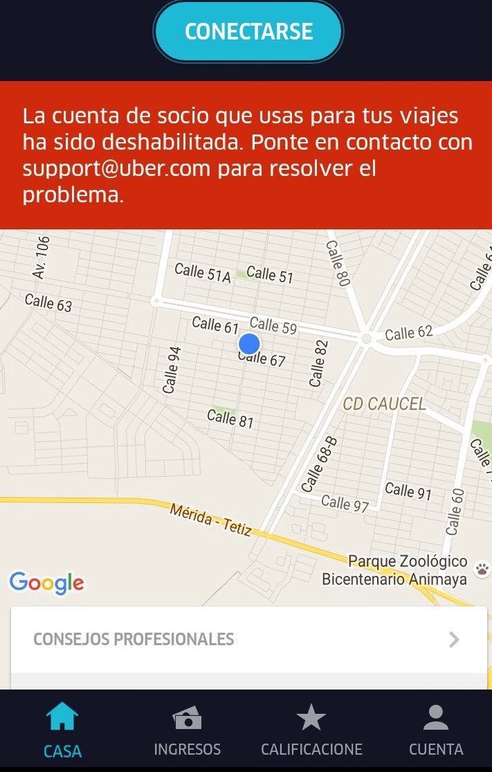 Socios de Uber también protestan en Mérida