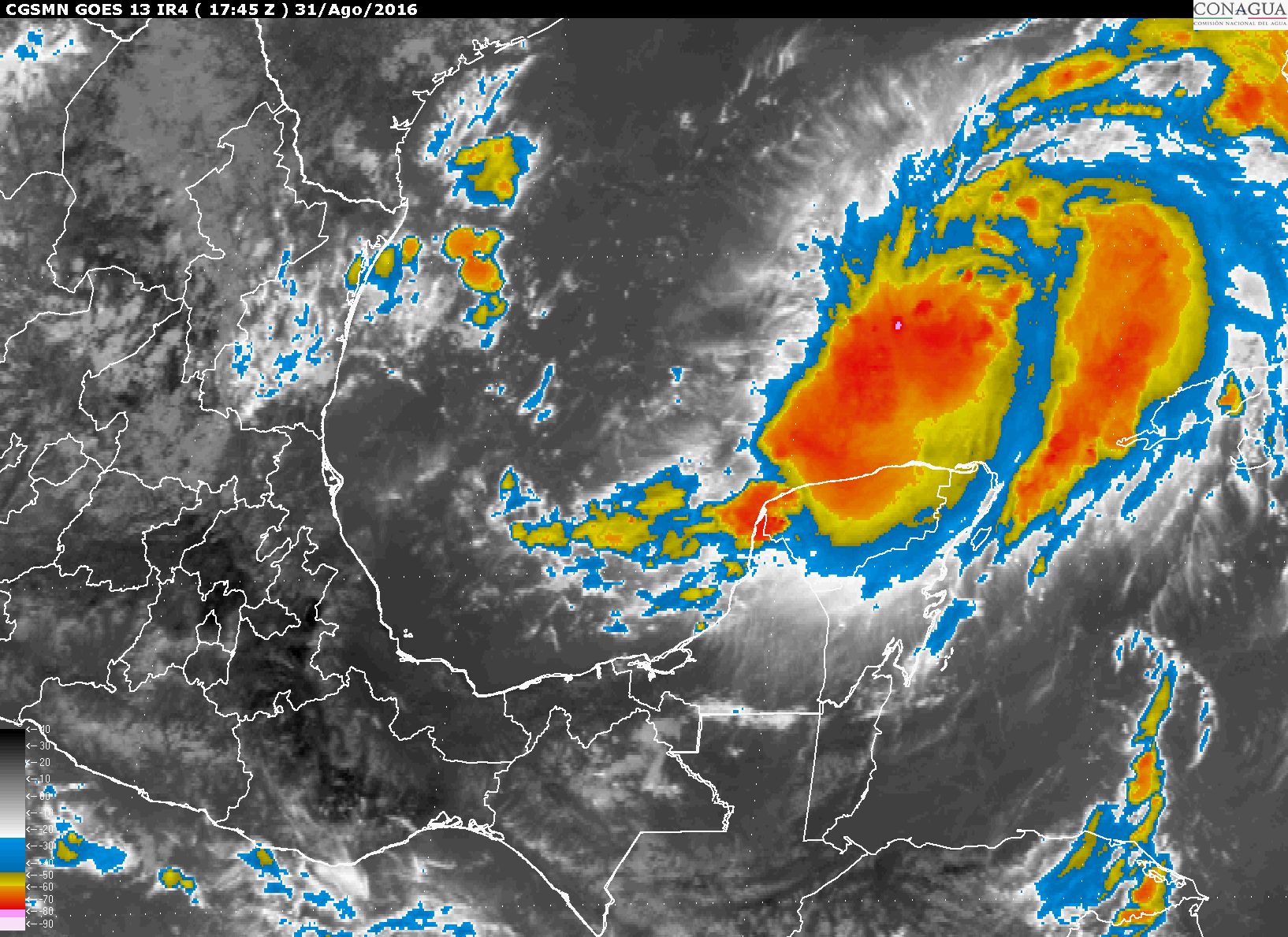 Se forma tormenta tropical Hermine al norte de Yucatán