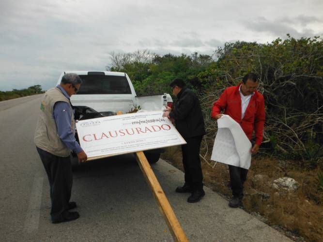 Por violar leyes ambientales, clausuran dos predios en Temozón Norte