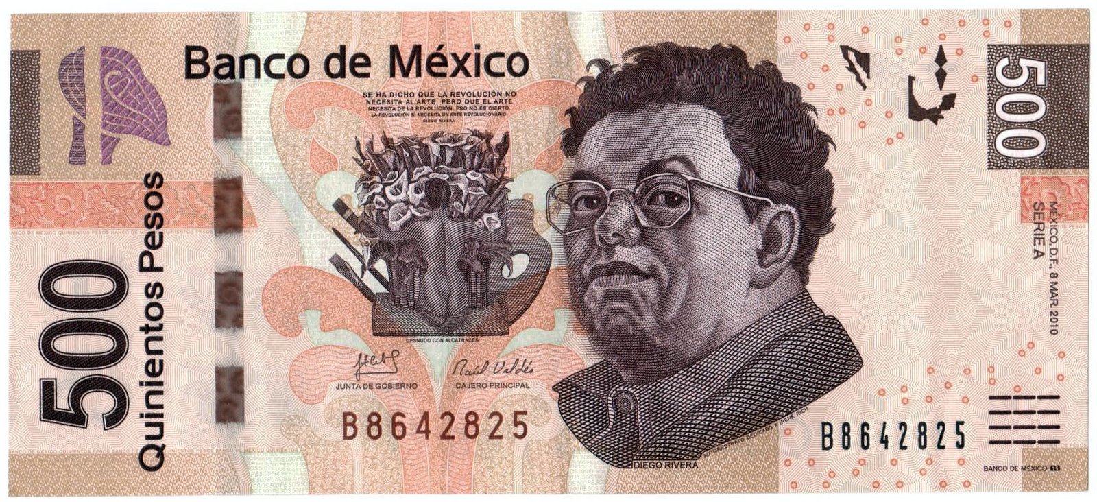 Billete de 500 pesos, entre los más bellos del mundo