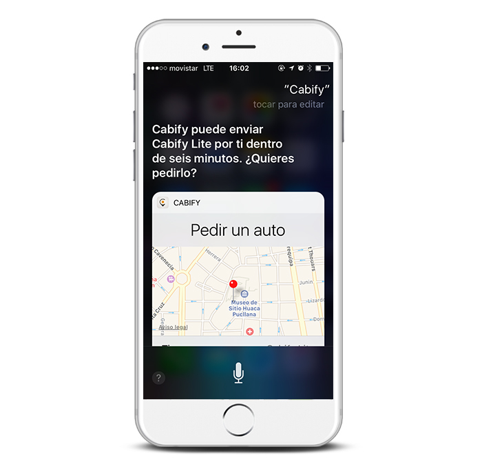 Ya le puedes pedir a Siri un auto de Cabify