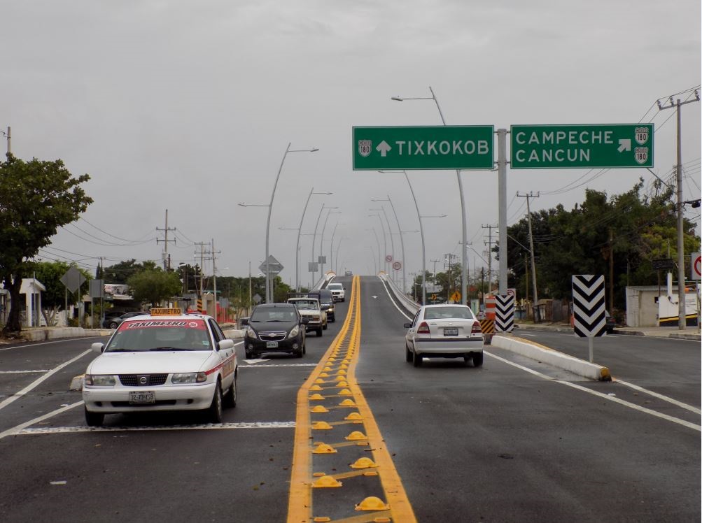 Abren al 100 por ciento puente Tixkokob del Periférico meridano