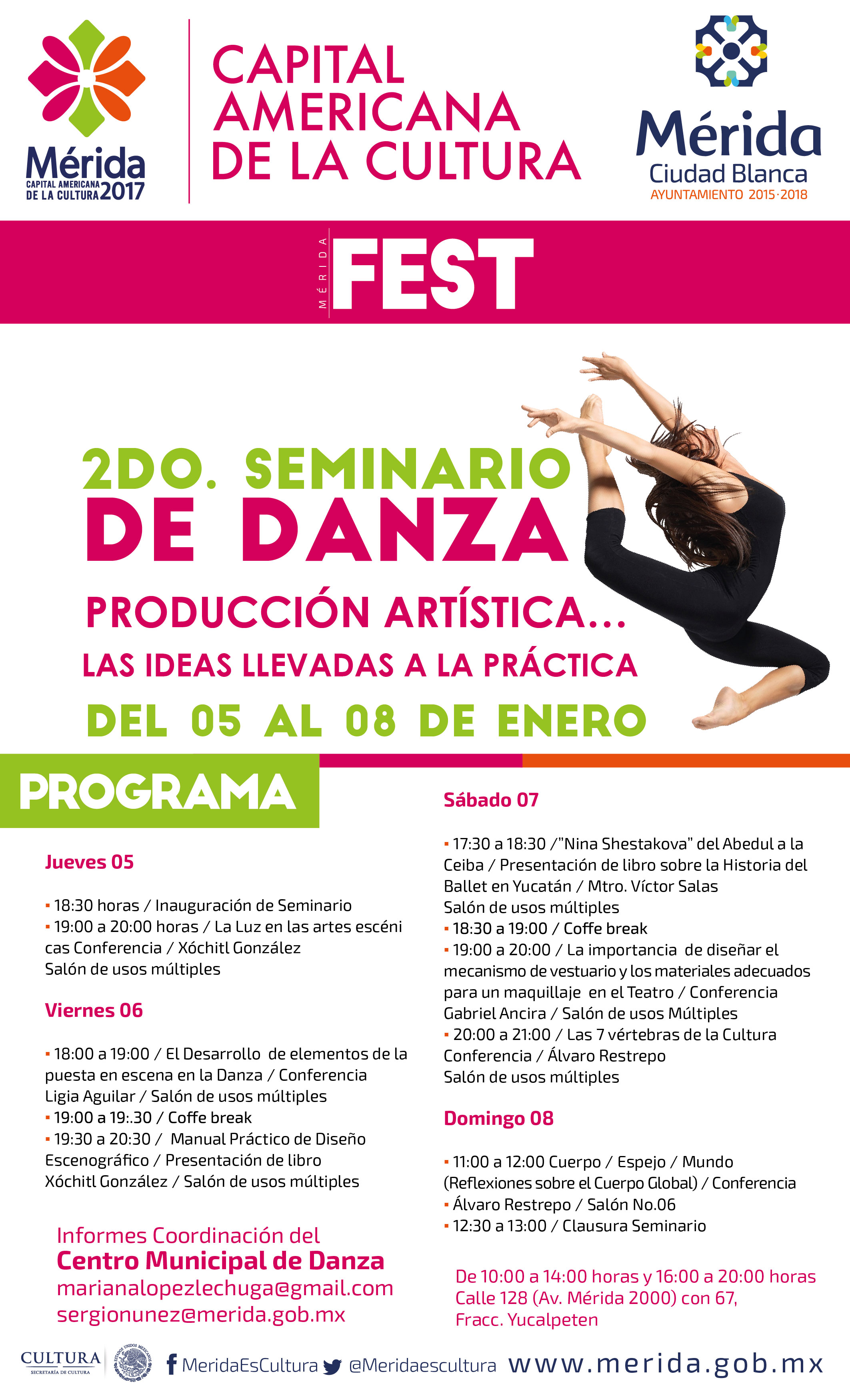 Inicia el Segundo Seminario de Danza del Mérida Fest 2017