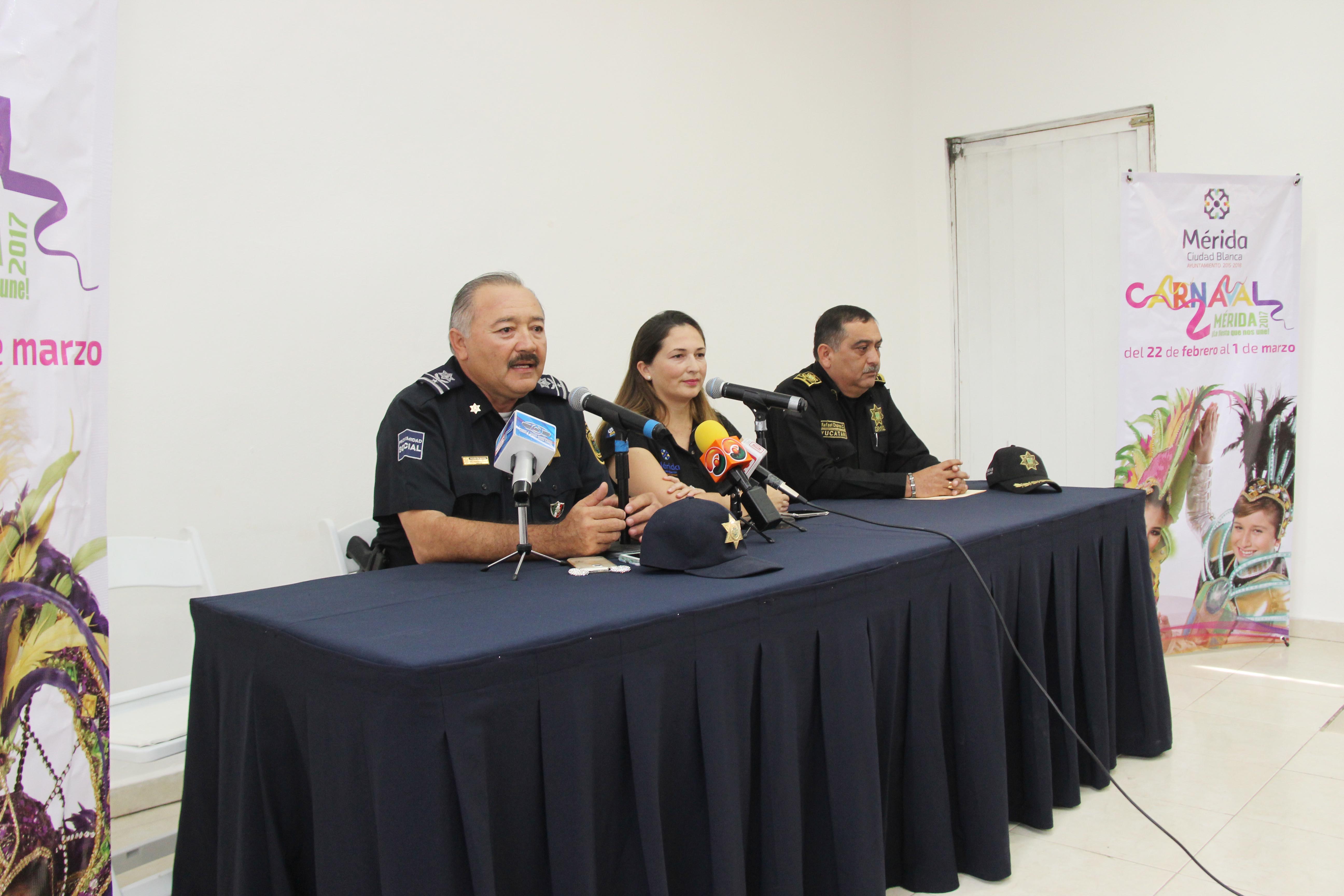 Listo el operativo de seguridad en Plaza Carnaval Mérida 2017