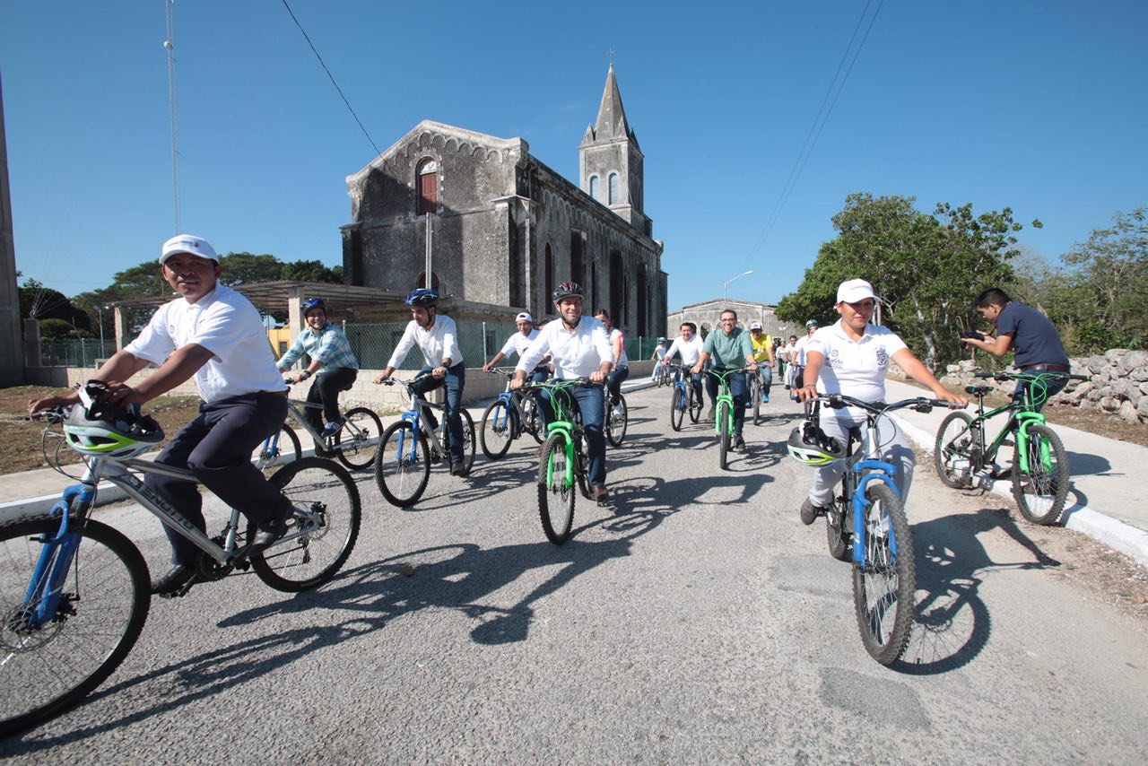 Inaugura Mauricio Vila nuevas rutas ecoturísticas en la comisaría de Xcunyá