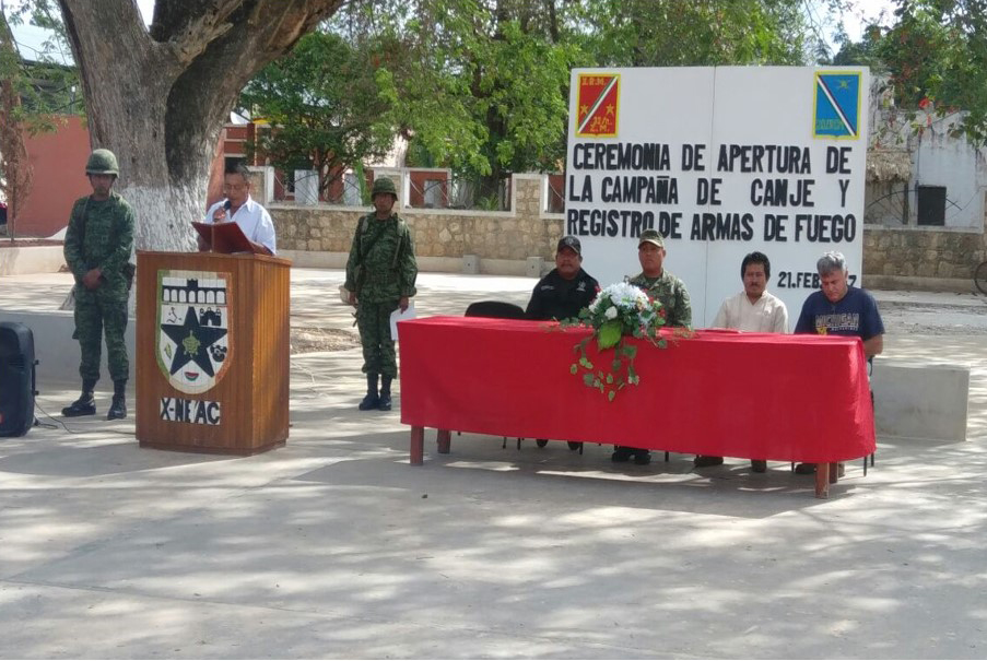 En marcha plan de canje y registro de armas en Yucatán