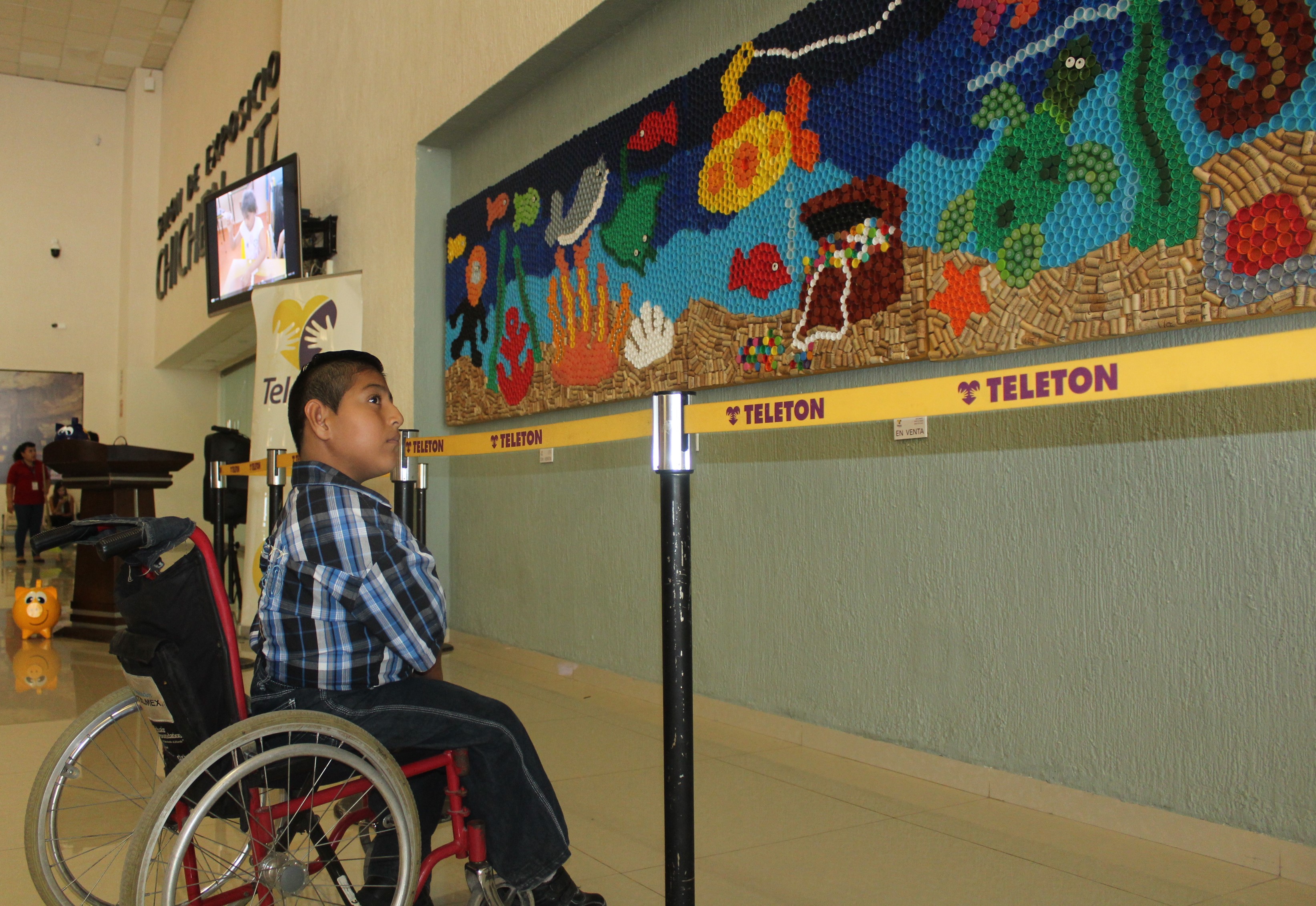 Niños del CRIT Yucatán exhiben obras en el Centro Siglo XXI