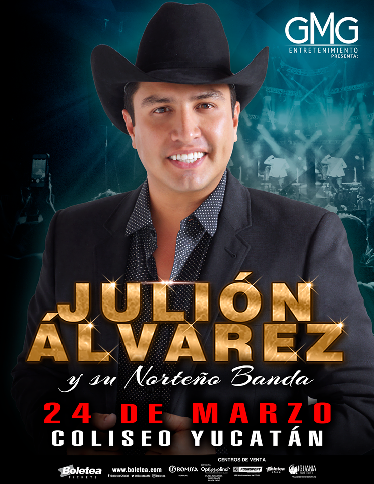 Julión Alvarez se presenta de nuevo en Mérida