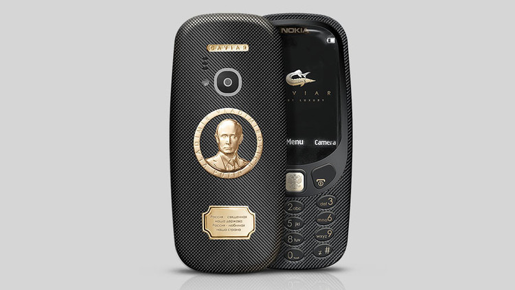 Lanzan Nokia 3310, edición Vladimir Putin, en 1,700 dólares