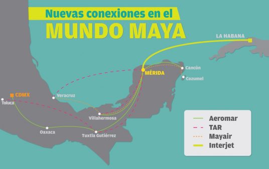 Yucatán, conectado con el sur-sureste y el Caribe