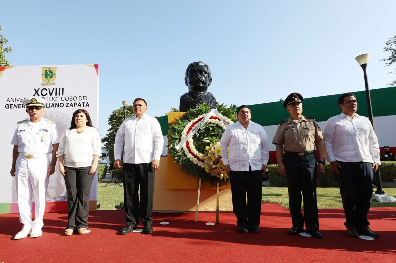 Se conmemora 98 aniversario luctuoso de Emiliano Zapata