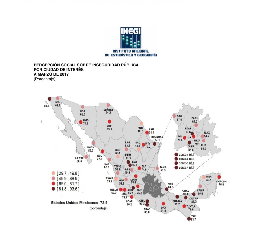 Mérida, segunda en percepción de seguridad en el país