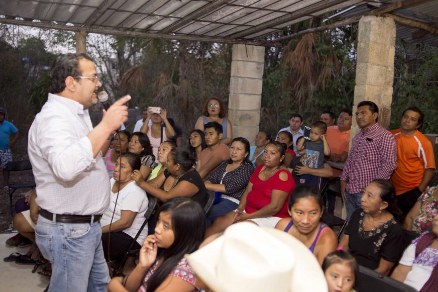 Presidente estatal del PRI inaugura sede de su partido en Muxupip