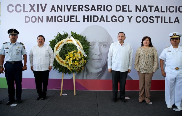 Conmemoran el 264 aniversario del natalicio de Miguel Hidalgo