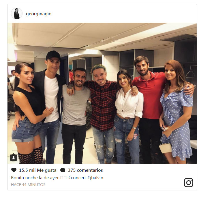 Cristiano Ronaldo y Georgina Rodríguez comparten su primera foto juntos