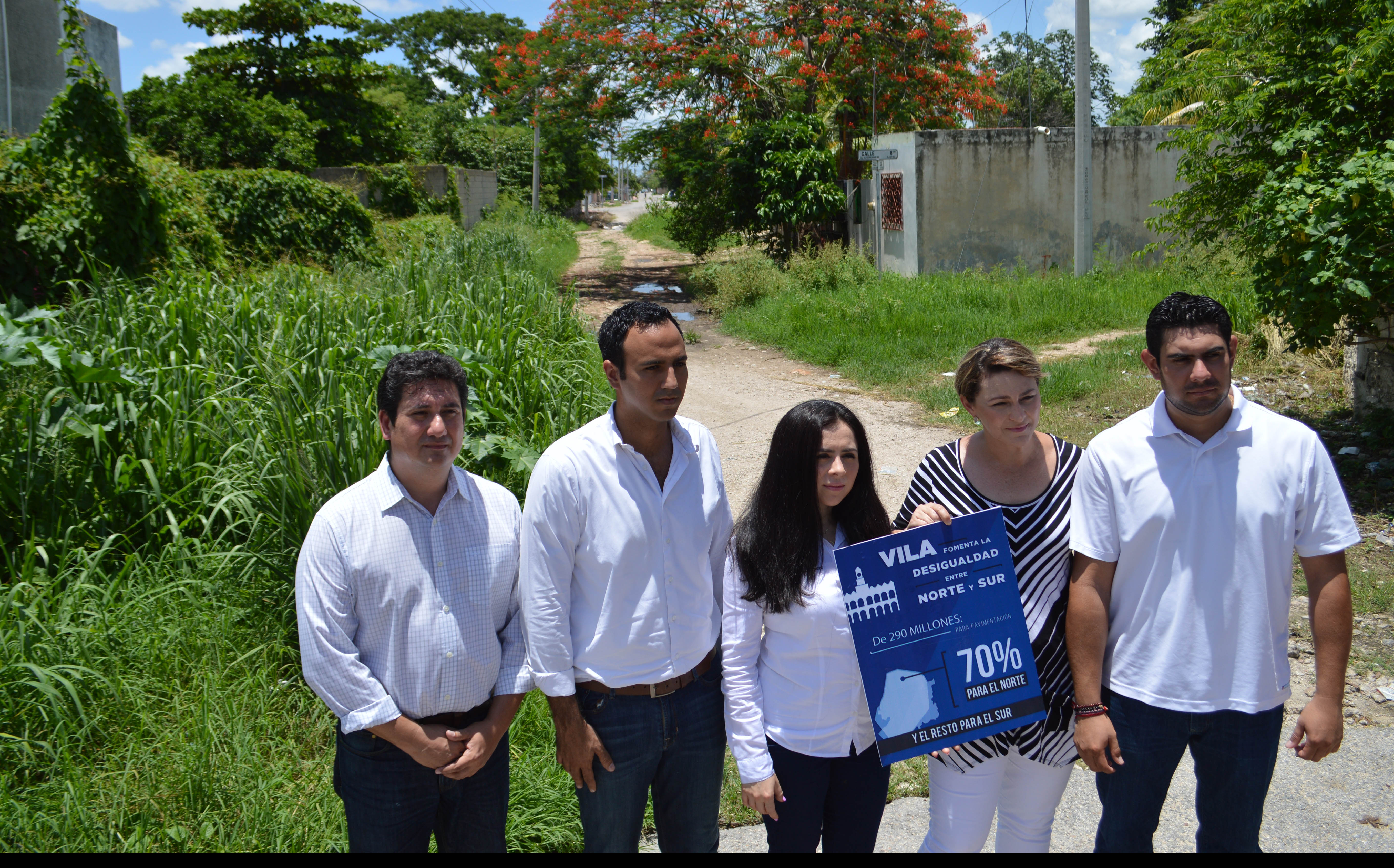 Vila no gobierna parejo, discrimina la zona sur de Mérida