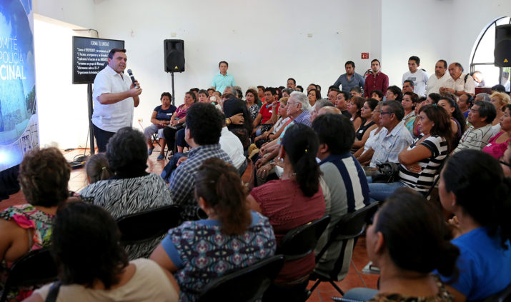 Policías Vecinales del norte se suman a Escudo Yucatán