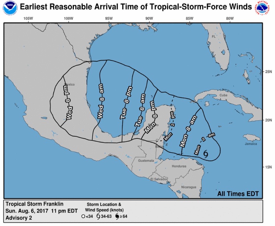 Se extrema precauciones en el cono sur, ante tormenta tropical