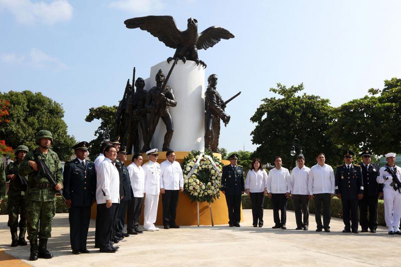 Se conmemora el 170 aniversario de la gesta de los Niños Héroes.