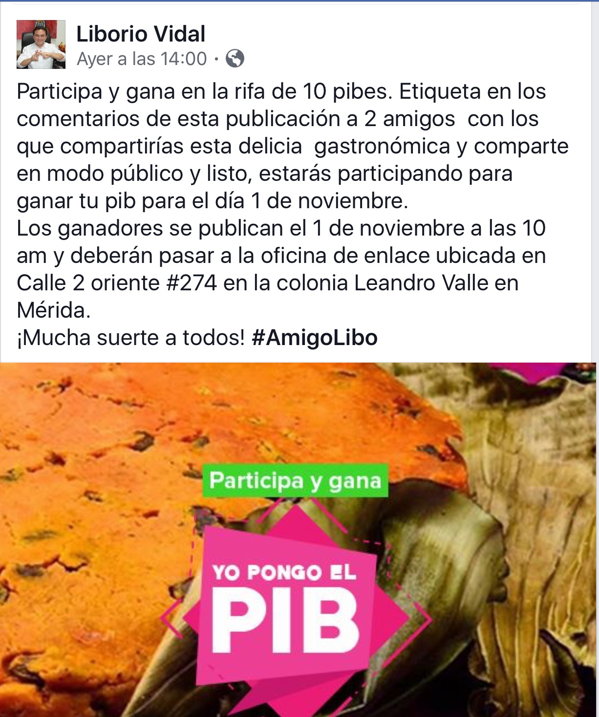 Rifará 10 ‘pibes’ porque quiere ser gobernador de Yucatán