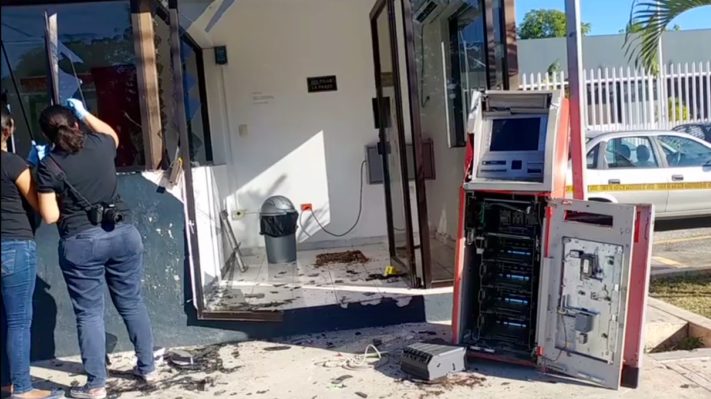 Se roban cajero automático en Mérida