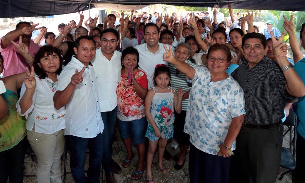 Respaldan a Vila en Chicxulub Pueblo, Ixil, Telchac Puerto y Sinanché