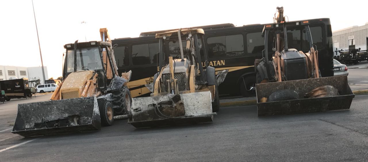 Liberan a ladrones de maquinaria pesada