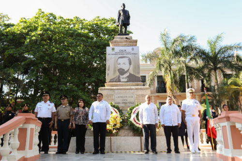 Se conmemora 149 aniversario luctuoso de Cepeda Peraza