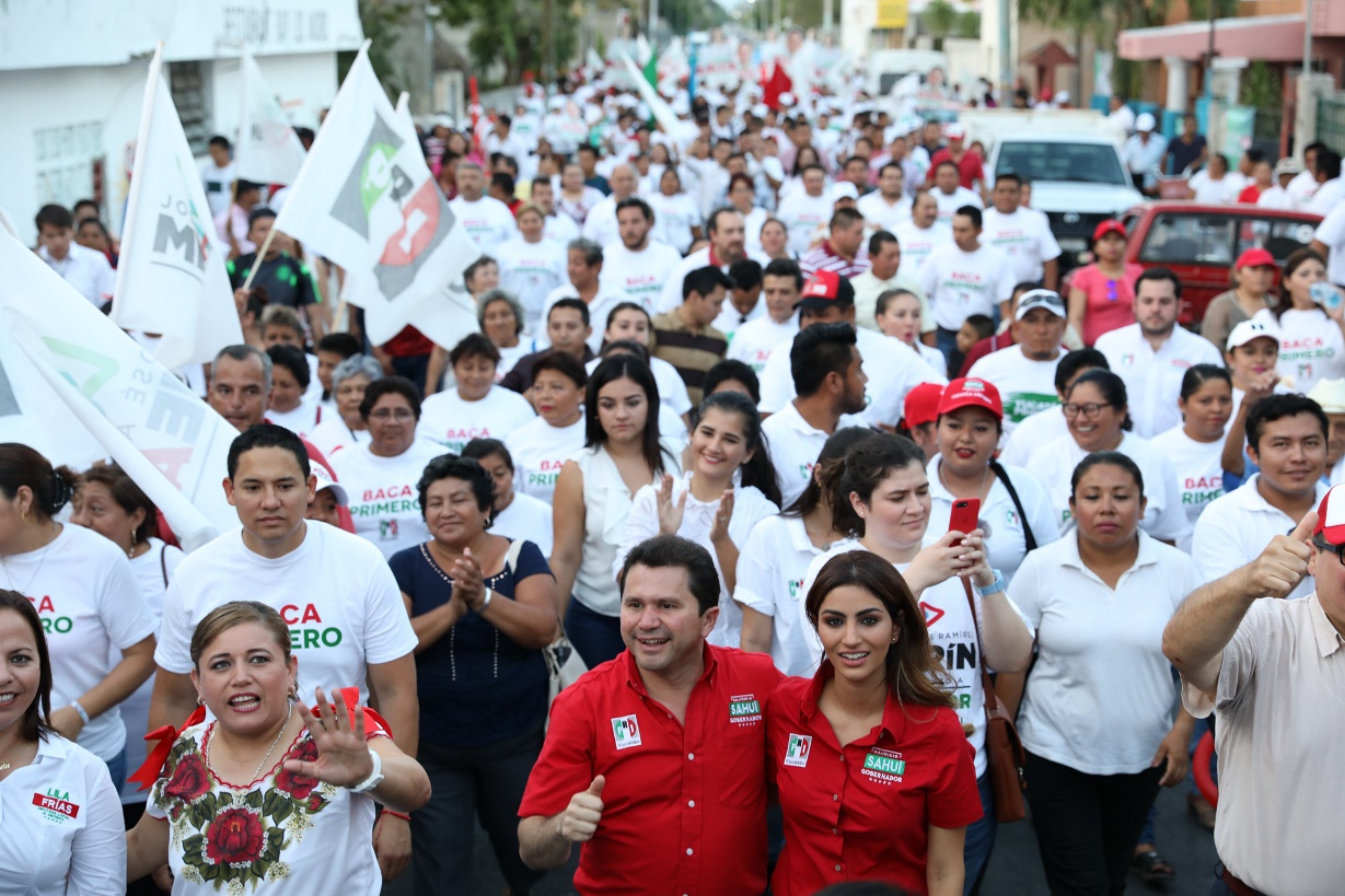 En Baca, Sahuí reitera: vamos con todo