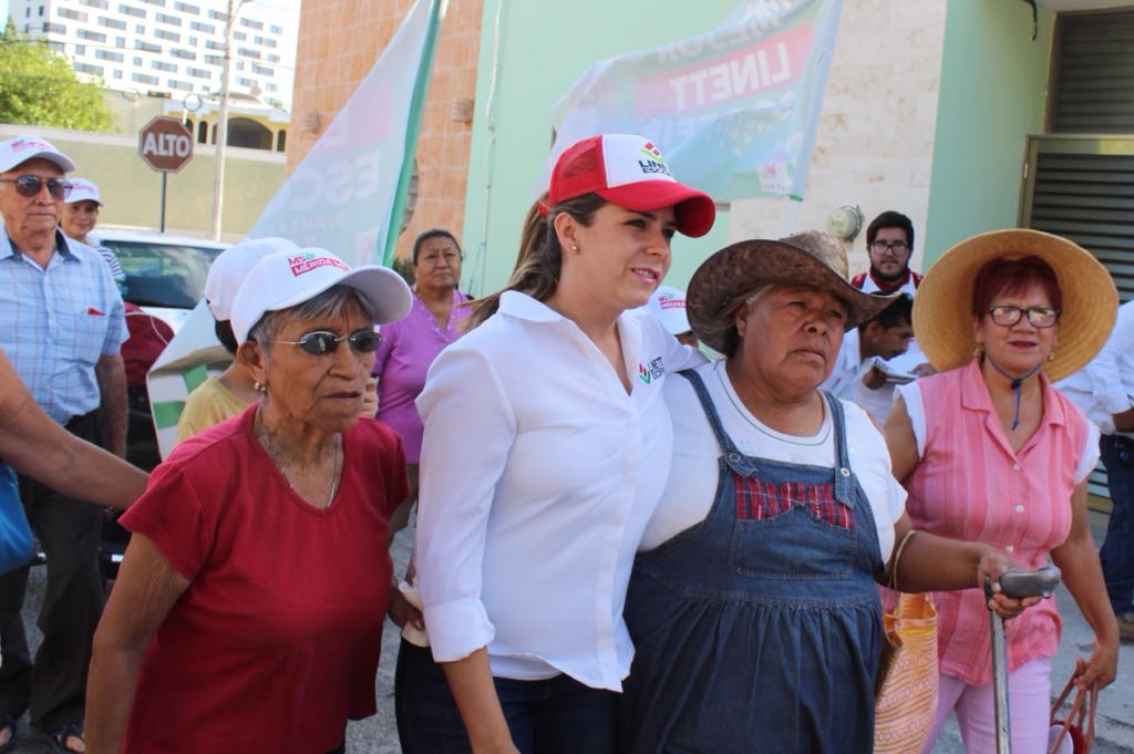 Este 2018 asegurémonos de que a Mérida le vaya mejor: Linett Escoffié