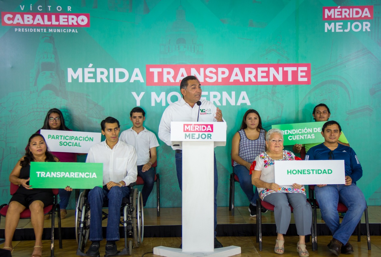 Mérida Mejor, transparente y moderna, de la mano de los ciudadanos: Víctor Caballero Durán