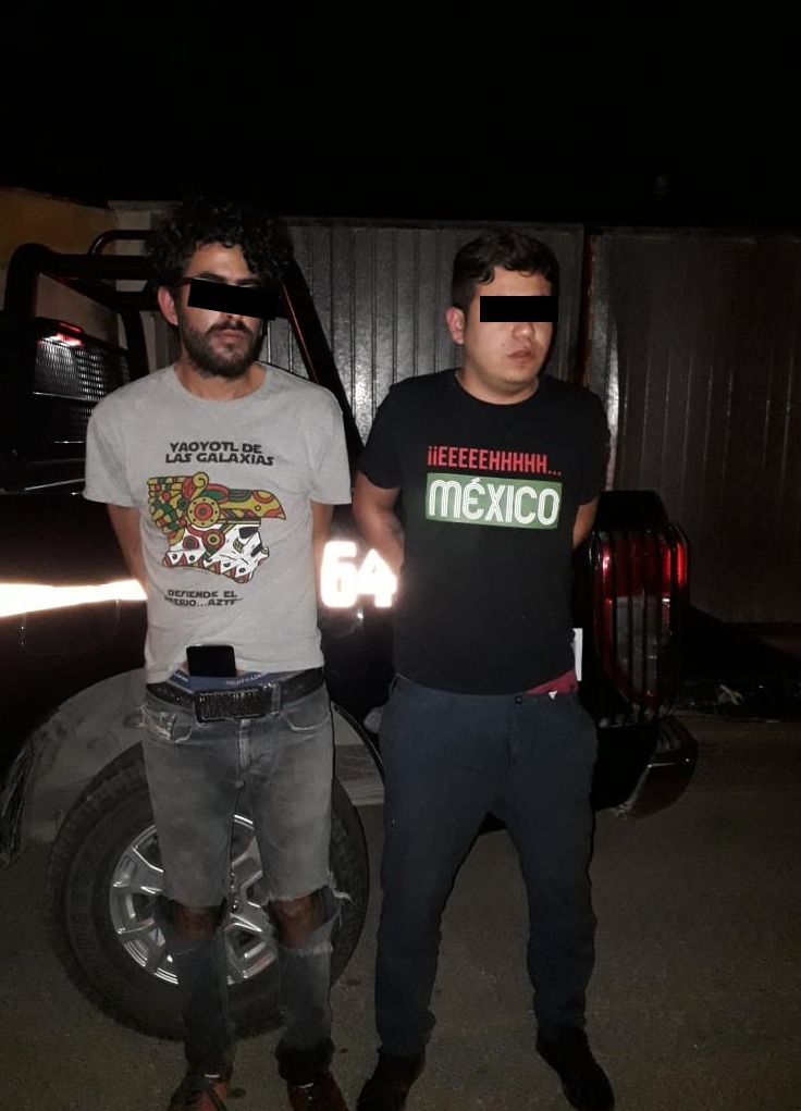 Detiene SSP a dos presuntos ladrones de tiendas de conveniencia