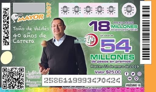 Para Mérida el tercer lugar de la Lotería Nacional