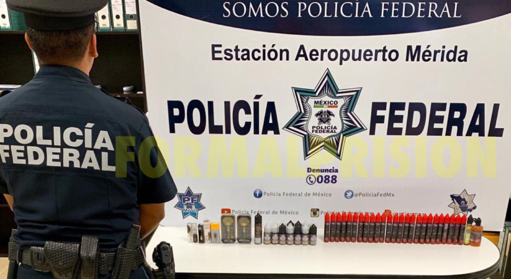 Decomisan en el aeropuerto cigarros electrónicos con marihuana