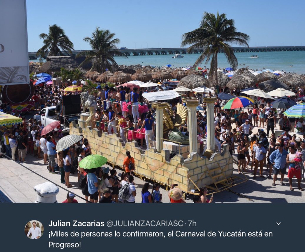 Carnaval de Progreso mejor que el de Mérida: Julián Zacarías