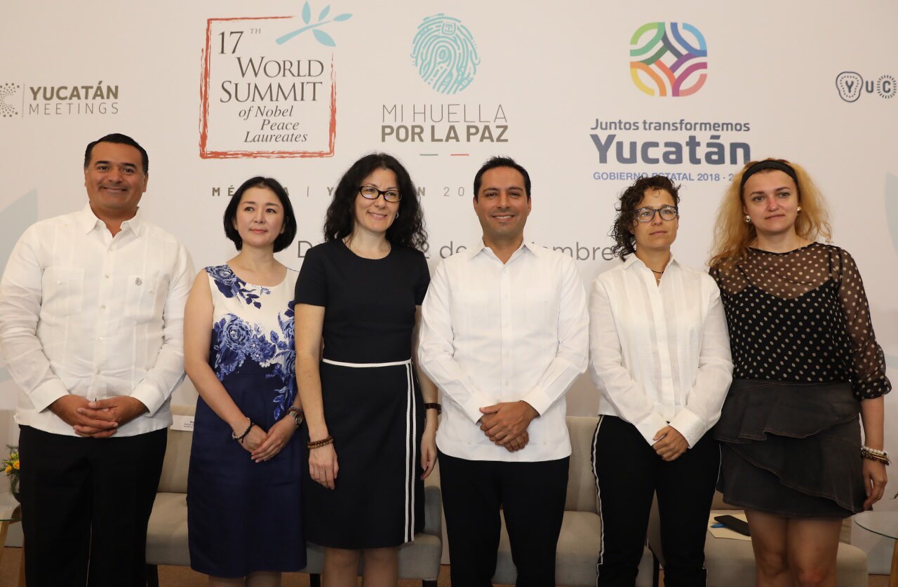 Presenta Mauricio Vila a Yucatán como sede de Cumbre Mundial de Premios Nobel de la Paz