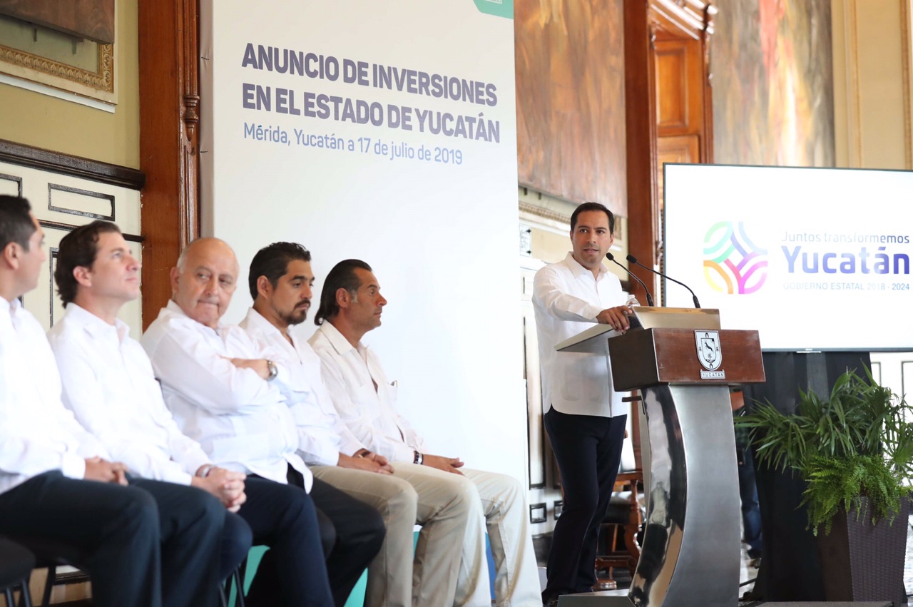 Anuncia Mauricio Vila nuevas y mayores inversiones para Yucatán