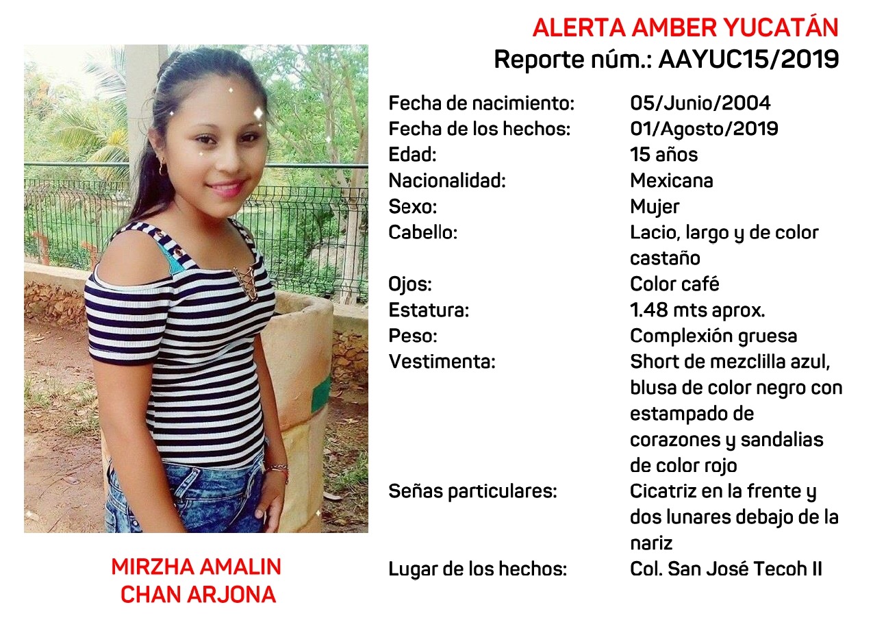 Desaparece quinceañera en el sur de Mérida
