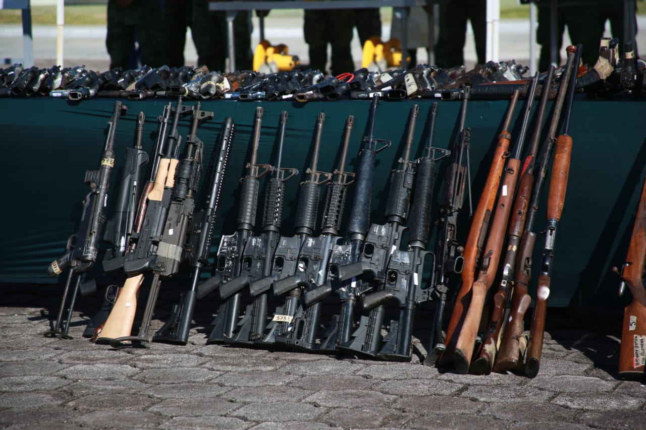 Participa Yucatán en aseguramiento y destrucción de casi 400 armas de fuego